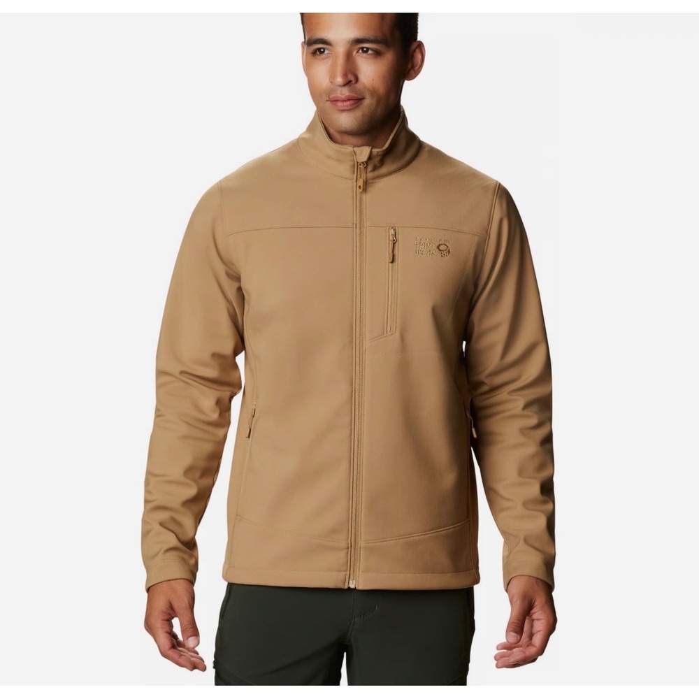 Mountain Hardwear Sawtooth Ridge Jacket Mens Soft shell L Brown Hiking Gorpcore